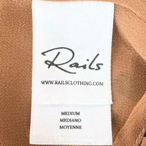 Rails Bella Jaguar Long Sleeve Leopard Print Shirt Dress Tie Waist Size Medium thumbnail 13