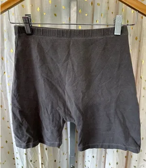 Brandy Melville Brown Cotton Blend Griffin High Waisted Bike Shorts S thumbnail 1