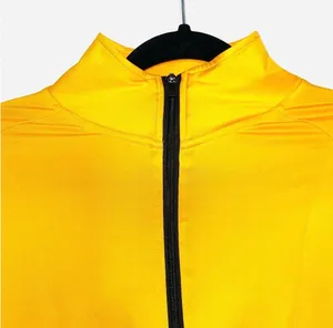 PINK Victoria’s Secret Half Zip Top Golden Yellow Fitted Athletic thumbnail 2