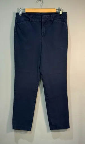 Navy Old Navy High Rise Pixie Straight Leg Pants Size 8 VGUC thumbnail 1