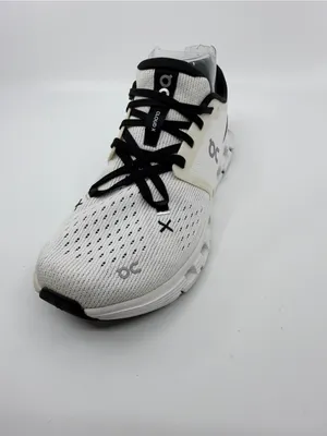 On Cloud X 4 sneakers in ivory and black colorway SZ 7.5 thumbnail 6