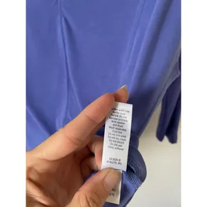 Athleta Oversized Quick Dry V-Neck Three Quarter Sleeve Workout Top Purple XXS thumbnail 8
