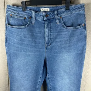 Madewell Cali Demi-Boot Cut Jeans Womens Size 16W Blue Medium Wash Denim Stretch thumbnail 2