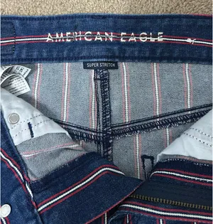 American Eagle Jean Skirt Mini High-Rise  thumbnail 3