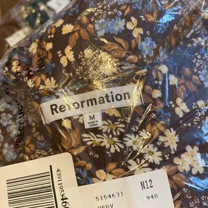 NWT reformation Blake long‎ sleeve shift dress M thumbnail 9
