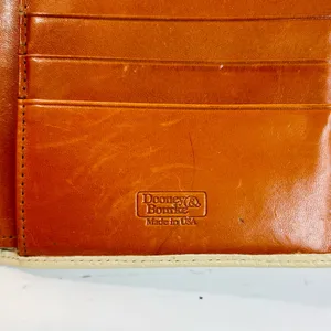 Dooney & Bourke Vintage Wallet, Bone All Weather Leather, British Tan, Kisslock thumbnail 10