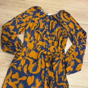 La Ligne Imogen Dress Silk Faux Wrap Floral Keyhole Maxi Dress Size L *FLAW thumbnail 2