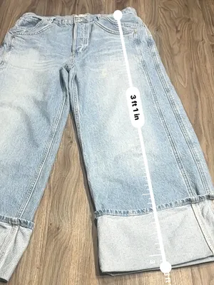 We The Free Light Blue High-Rise Wide Leg Jeans thumbnail 9