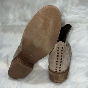 Diba Tan Studded Ankle Boots size 9. C1‎ Brown thumbnail 9