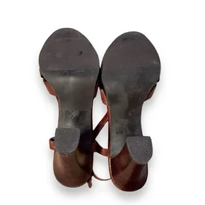 Banana Republic Vachetta Strappy Leather Slingback Heels Sandals‎ Sz 7 Estimated thumbnail 9
