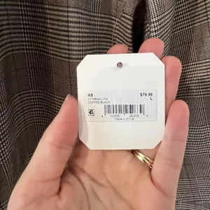 NWT Altar'd State Plaid Collared Longline Blazer Jacket Casual Chic‎ Size L thumbnail 3