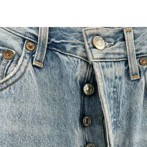 Agolde‎ Riley High Rise Straight Crop Jeans Denim Shatter Wash Blue Size 27 thumbnail 5