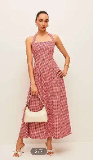 Commense Halter Plaid Dress thumbnail 1