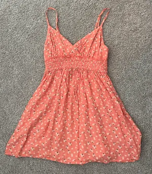 Coral Pink Mini Dress thumbnail 1