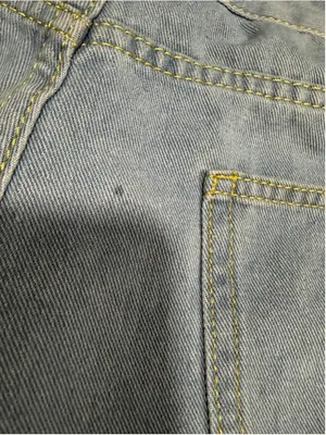 NEW Denim Jorts Shorts High Waist 30” waist 7” inseam thumbnail 3