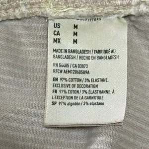 Corduroy Pinafore Dress Overall Mini Tan American Eagle Medium‎ thumbnail 6