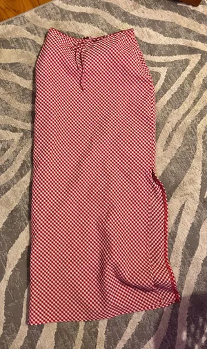 Wild fable red checkered maxi skirt thumbnail 1
