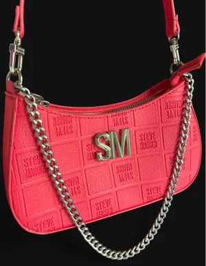 Steven By Steve Madden hot pink shoulder purse bag thumbnail 3