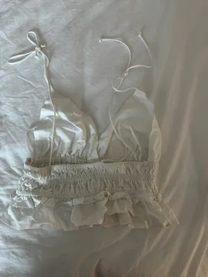 White Tie Crop Tank Size M thumbnail 2