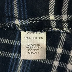 Blue Age Jeans USA Women’s LG Plaid Button-Up Flannel Shirt Navy Blue thumbnail 7