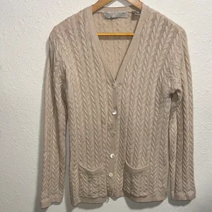Valerie Stevens 100% cashmere cardigan size medium‎ thumbnail 3
