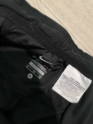 Nike Black Women's Athletic Leggings with Reflective Swoosh thumbnail 2