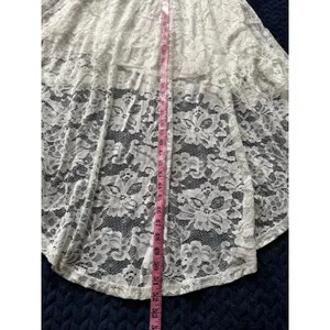 Dressystar Women's White‎ Eyelet Lace Overlay Dress Size M NWT thumbnail 9