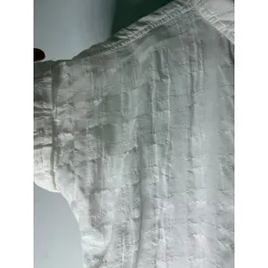 Cloth & Stone White Textured Short Sleeve Front Tie Button Down Shirt Small thumbnail 4