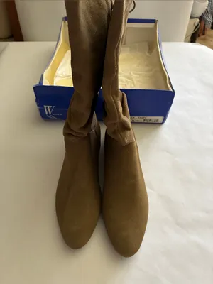 White Mountain Taupe Stretch Boots thumbnail 2