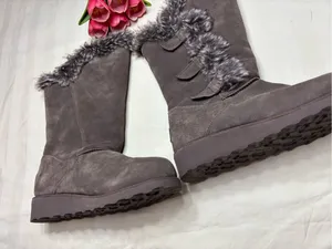Bearpaw Genevieve Women's Size 9 Brown Suede Faux Fur Trim Winter Boots thumbnail 13
