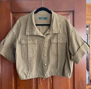 Lauren Ralph Lauren Vondra Twill cropped jacket size 14 thumbnail 1
