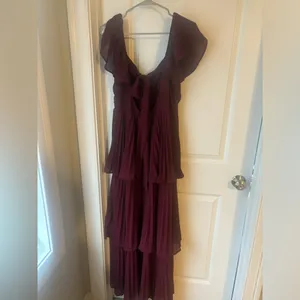 Lulu's Deep Burgundy Maxi Dress thumbnail 2