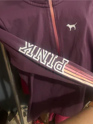 Victoria’s Secret purple Pullover with Dog Logo Quarter-Zip thumbnail 2
