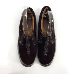 Natural Soul Naturalizer 7.5 Ferva Loafers Brown‎ Suede Leather Zip up Flats thumbnail 2