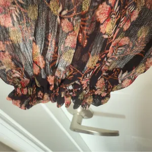 New LOFT‎ XL Multicolor Floral Blouse Top Whimsigoth Dark Academia Modern Boho thumbnail 8