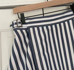 Maeve Anthropologie Pinstripe Midi Skirt Asymmetrical Belted Sz 4 thumbnail 7