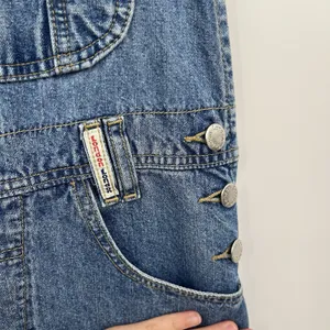 Women's Vtg Overalls London London Blue Denim 90s M Retro thumbnail 5