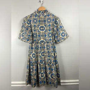 Tuckernuck Golden Medallion Crawford Dress blue and khaki size Small thumbnail 8