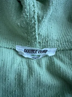 Double Zero Cropped Green Ribbed Jacket thumbnail 6