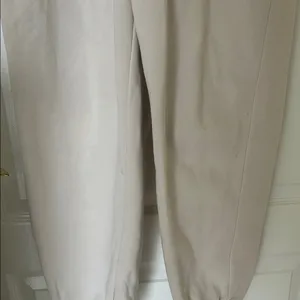 Nike Cream and Tan Jogger Sweatpants High-Waisted Elastic Waist thumbnail 2