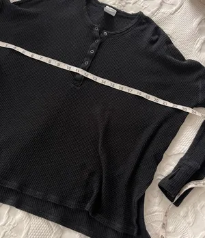 Aerie Offline by waffle knit long sleeve henley thumbnail 7