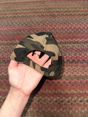 ARMY CAMO BLANK ADJUSTABLE BASEBALL hat thumbnail 3