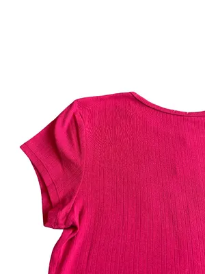 Intimately Free People Lipstick Red T-Shirt Top Blouse Stretchy Size Large NWT thumbnail 6