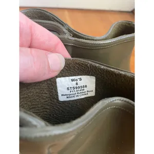 Sperry Top-Sider Saltwater Olive Green Rubber Rain Boots Womens 8 STS99566 thumbnail 7