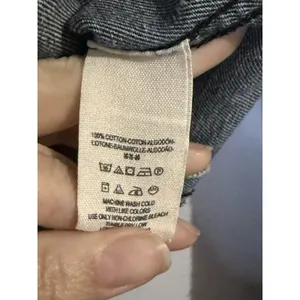 Free‎ People Throwback Hooded Denim & Knit Jacket Size Small Jean Anthracite thumbnail 4