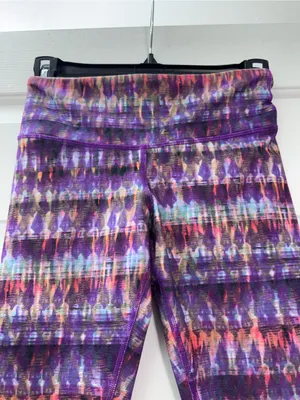 ALO Yoga Purple Multicolor Patterned Leggings thumbnail 5