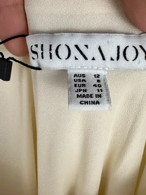 Shona Joy La Lune‎ Bias Cowl Cream Satin Maxi Dress Women’s 8 NWT thumbnail 7