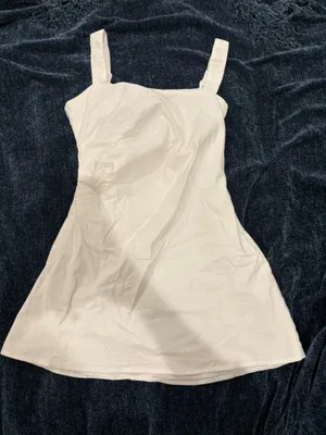Boutique White linen mini dress thumbnail 1