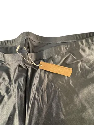 SKIMS Shine Spandex Jersey Bike Shorts 4X Gray Chalk NWT High Rise Plus thumbnail 4