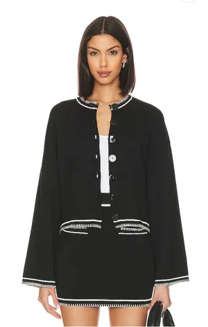SNDYS Daphne Cardigan in Black, size XS thumbnail 1